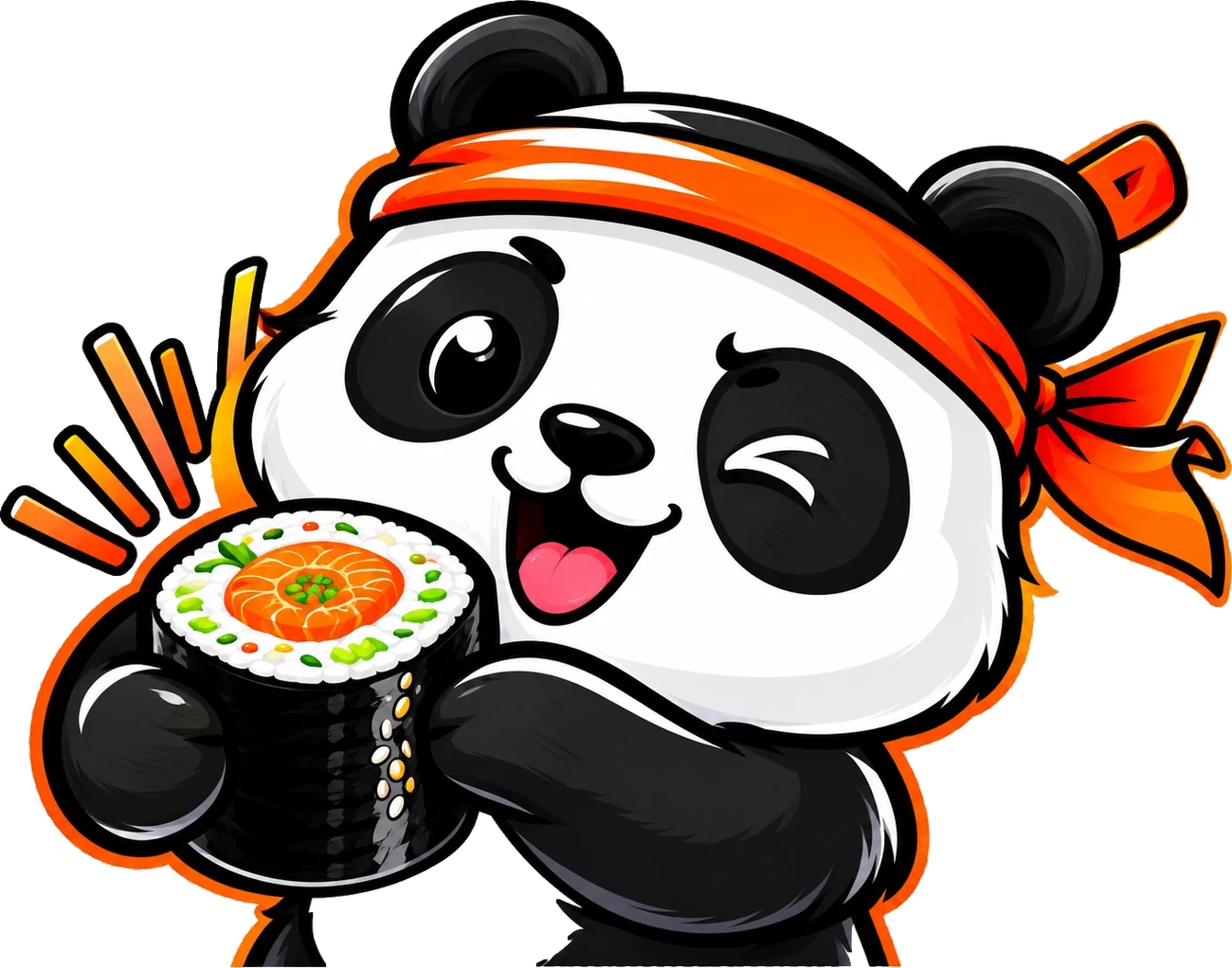 Панда Panda Sushi с роллом
